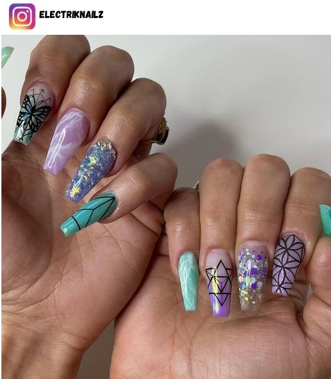 hippie nail design
