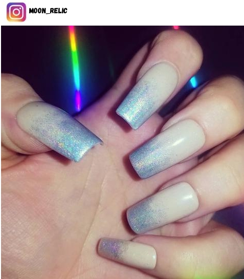 holographic ombre nail designs