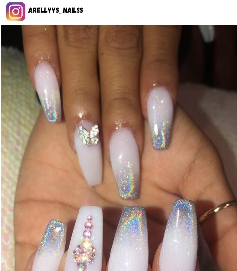 holographic ombre nail design
