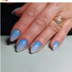 54 Light Blue Ombré Nails for 2023
