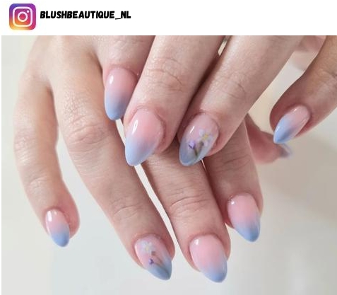 light blue ombre nail designs