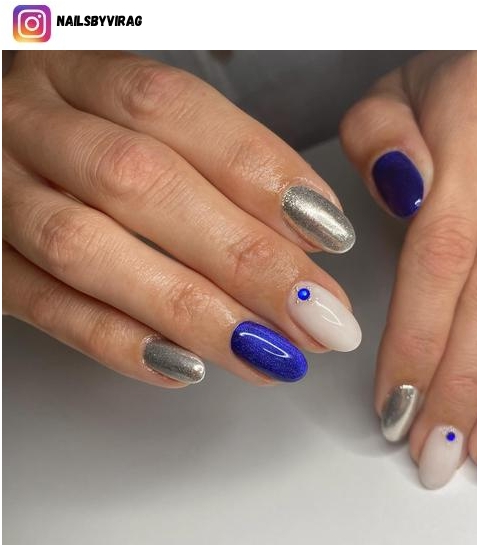 milky white nail polish design