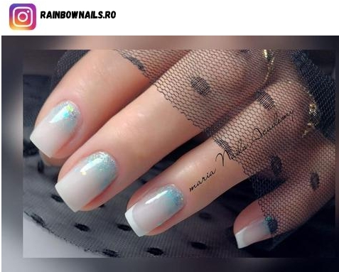 milky white nail designs