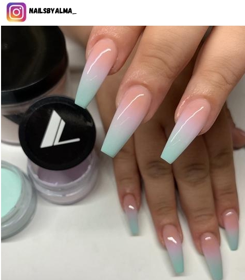 pastel ombre nail design