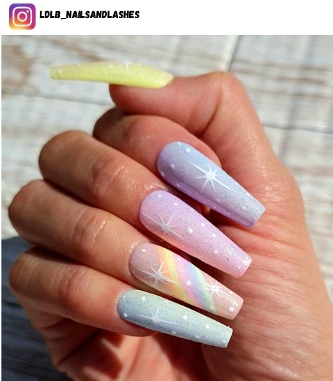 pastel ombre nail design