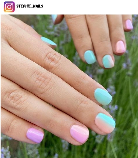 pastel ombre nail design ideas