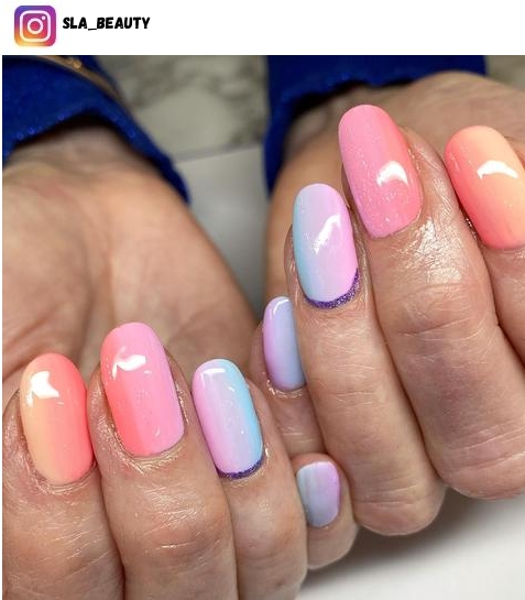 pastel ombre nail design ideas