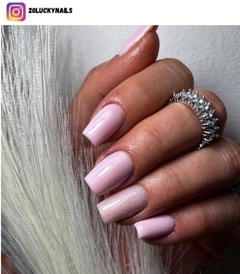pastel pink nail polish design