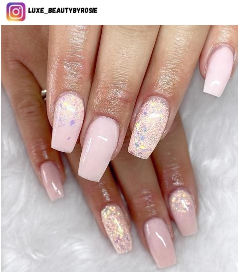 pastel pink nail art
