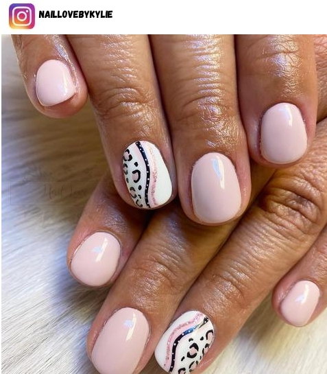 pastel pink nail polish design