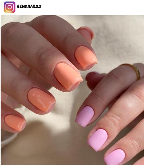pastel pink nail design