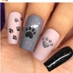 58 Cute Paw Print Nail Art Designs