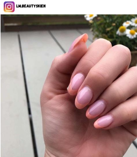 peach nail designs