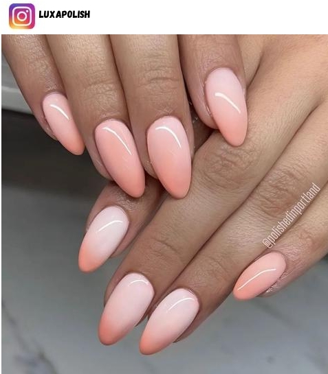 peach nail design ideas