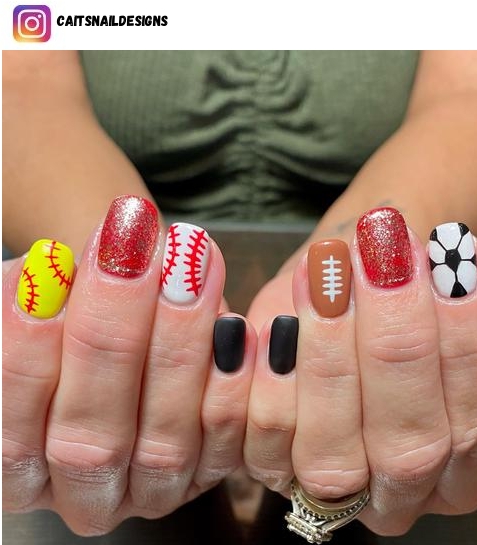 softball nail art