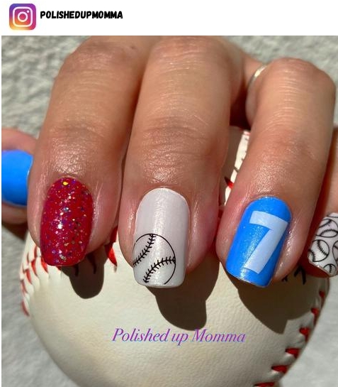 softball nail design ideas