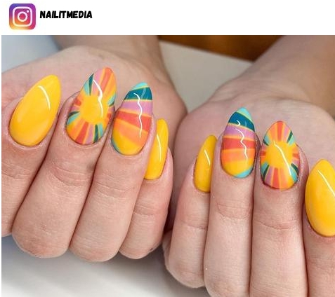 sun nail design