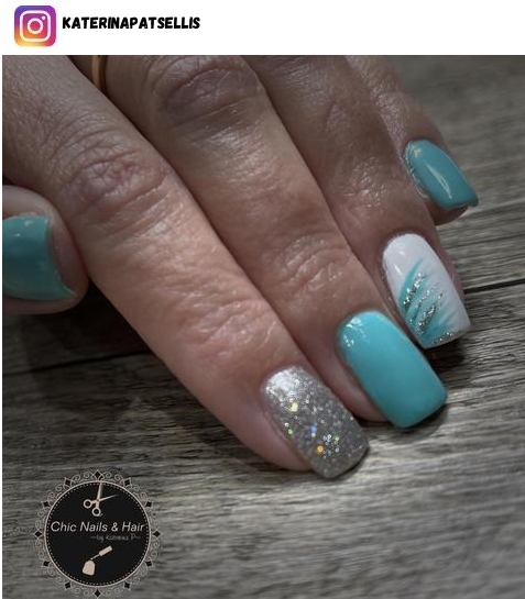 tiffany blue nail design ideas