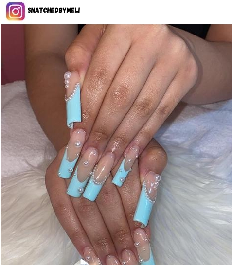 tiffany blue nail designs