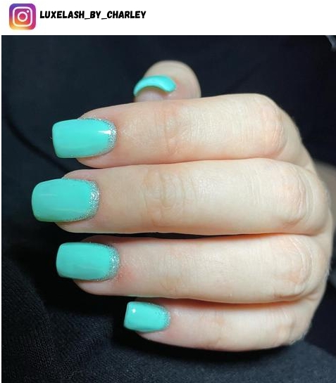 tiffany blue nail design