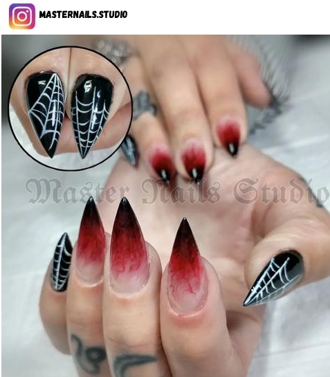 vampire nail art