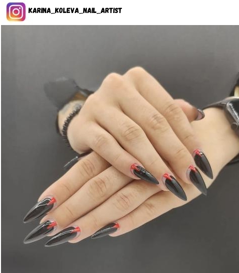 vampire nail art