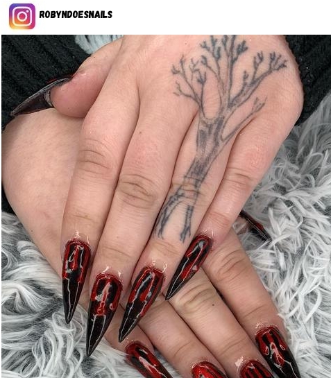 vampire nail designs