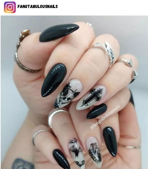 vampire nail design