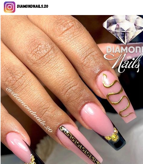 versace nail design ideas