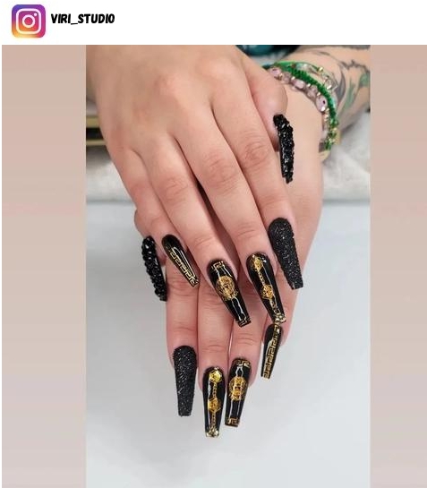 versace nail designs
