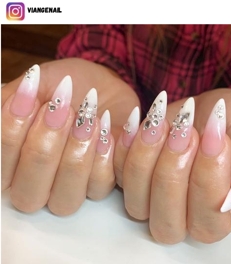 white ombre nail designs