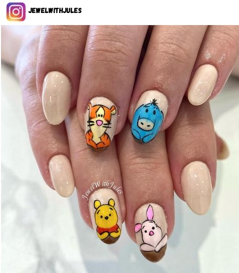 winnie the pooh nail polish design