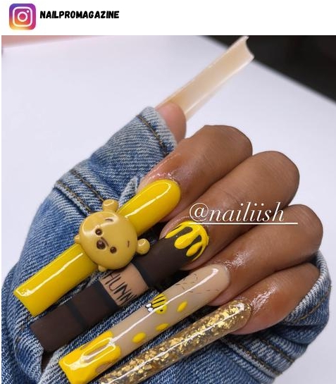 winnie the pooh nail design ideas