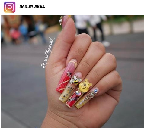 winnie the pooh nail designs