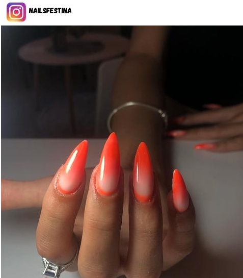 two tone ombre nails