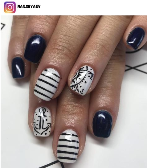 anchor nail design ideas
