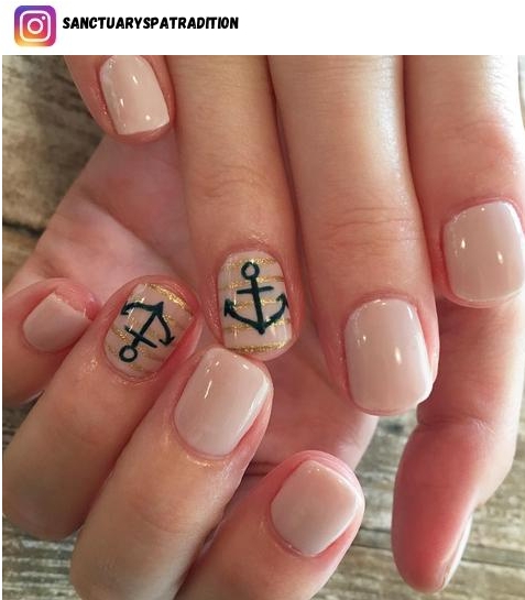 anchor nail art