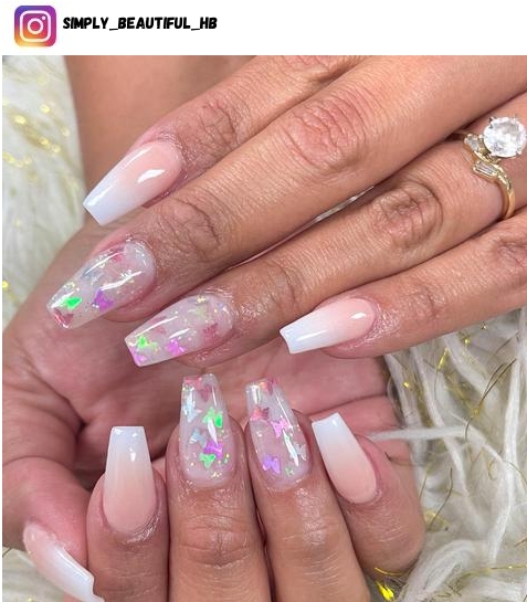 clear ombre nail design ideas