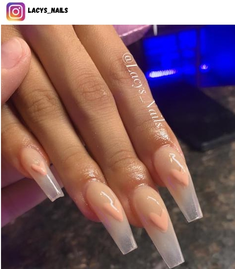 clear ombre nails