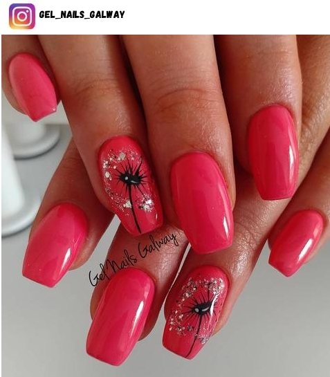 dandelion nail design