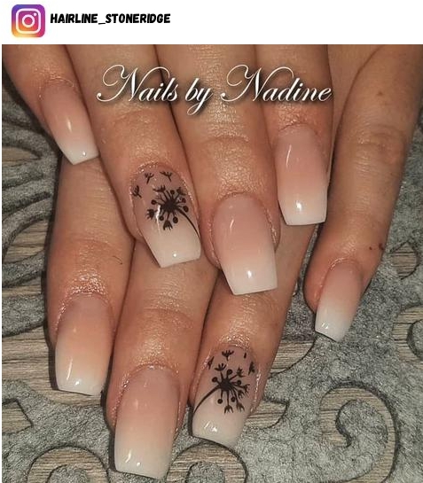 dandelion nail art