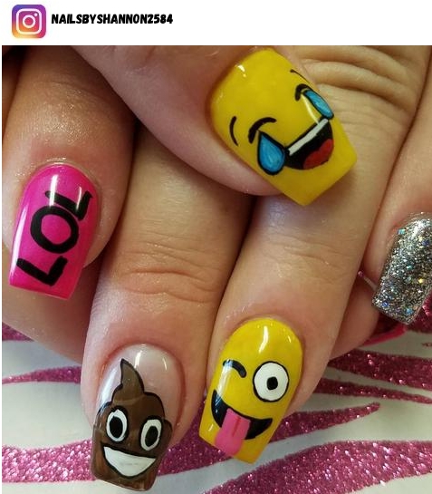 emoji nail art