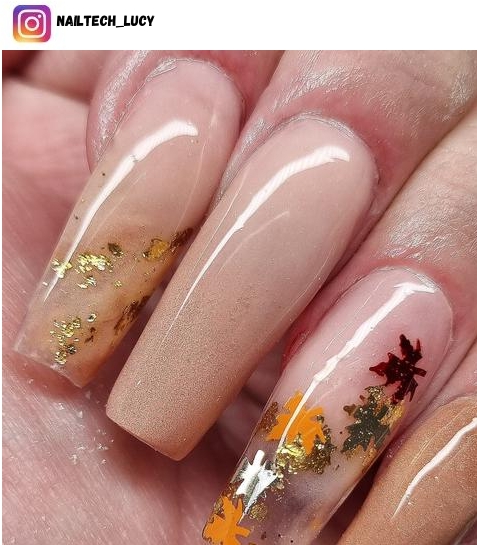 fall leaf nail designs
