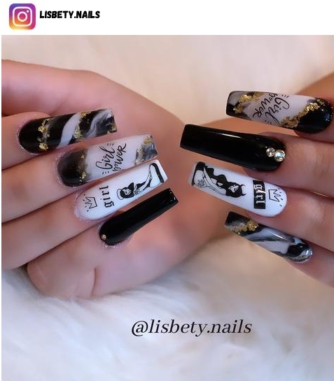 girl power nail art
