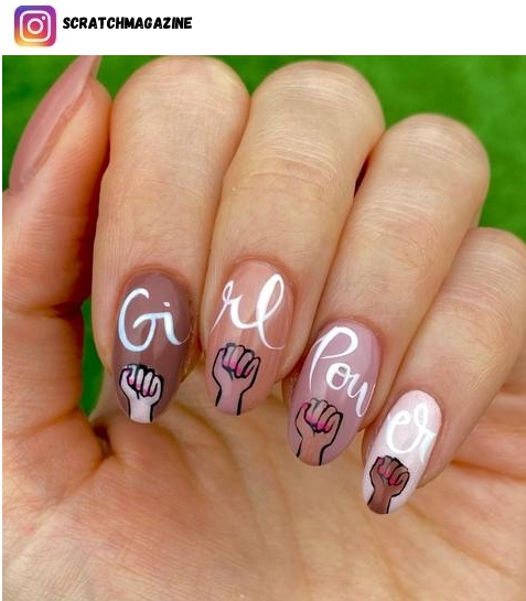 girl power nail art