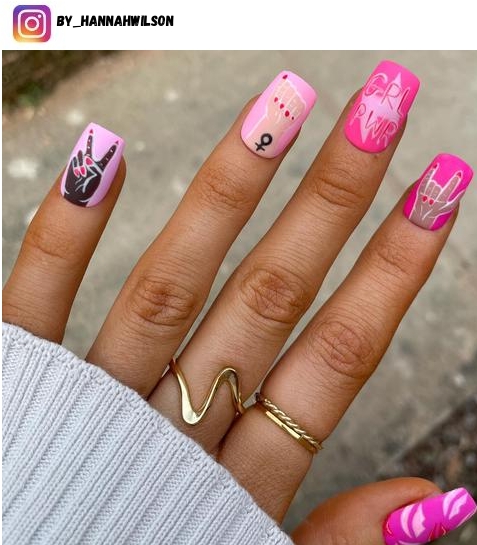 girl power nails
