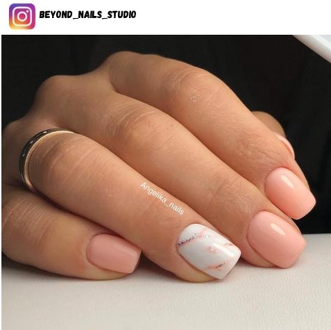 marble accent nails