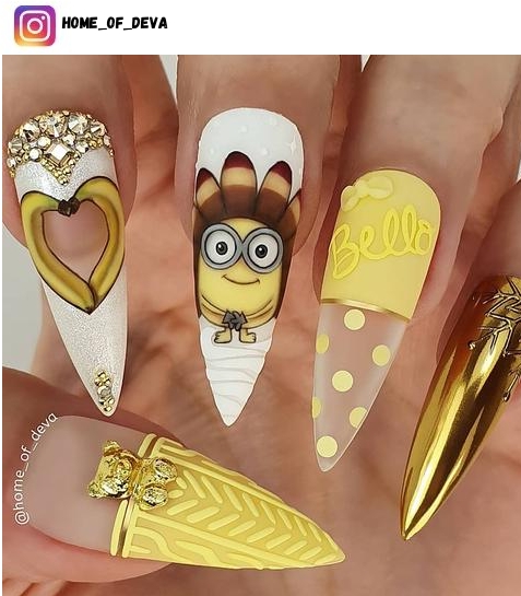 minion nail design