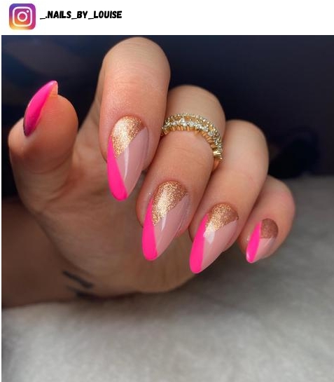 49 Pink and Gold Nail Designs for 2023 - Nerd About Town