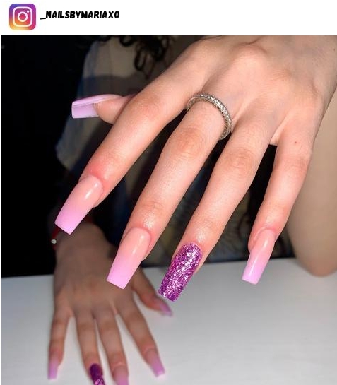 purple ombre nail polish design